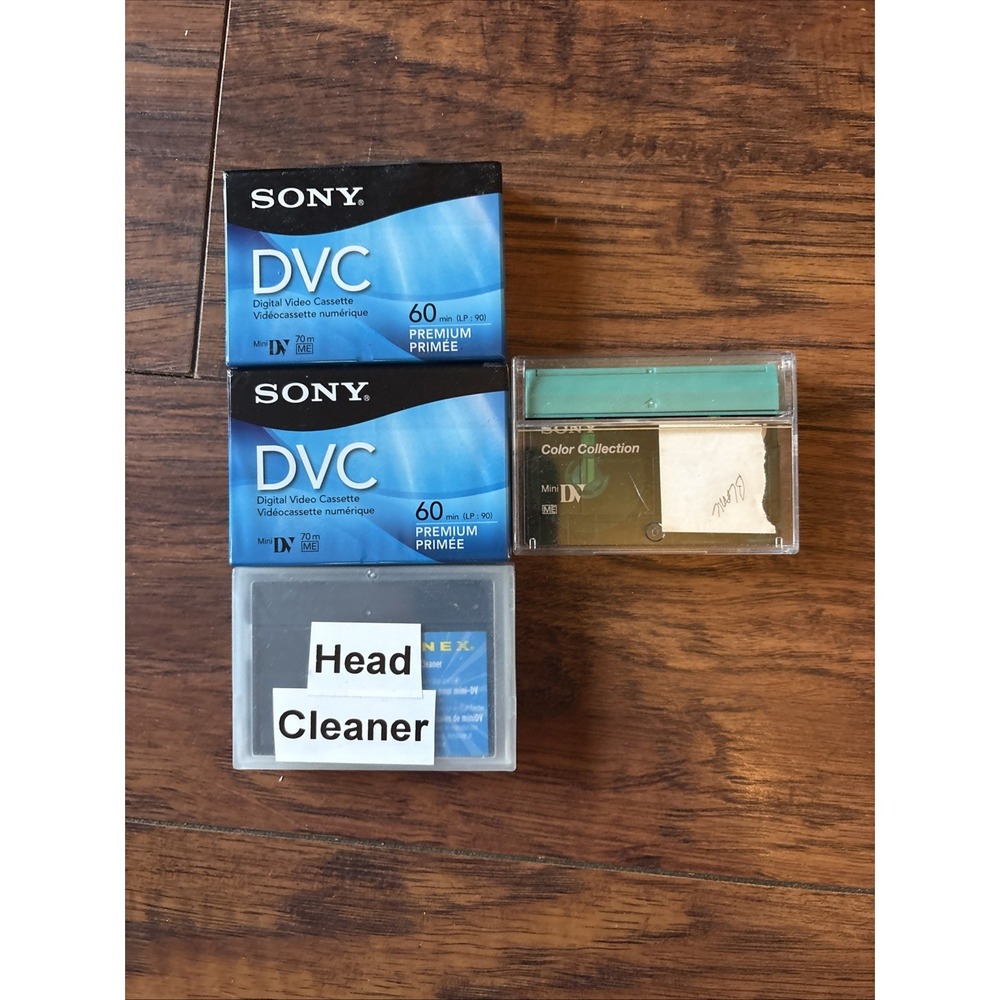 BRAND NEW Sony DVM60PRR Premium MiniDV 60min LP: 90 Cassettes bundle